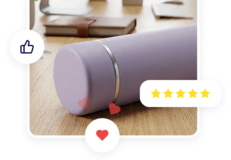 Product visual adapted for social and marketplace channels